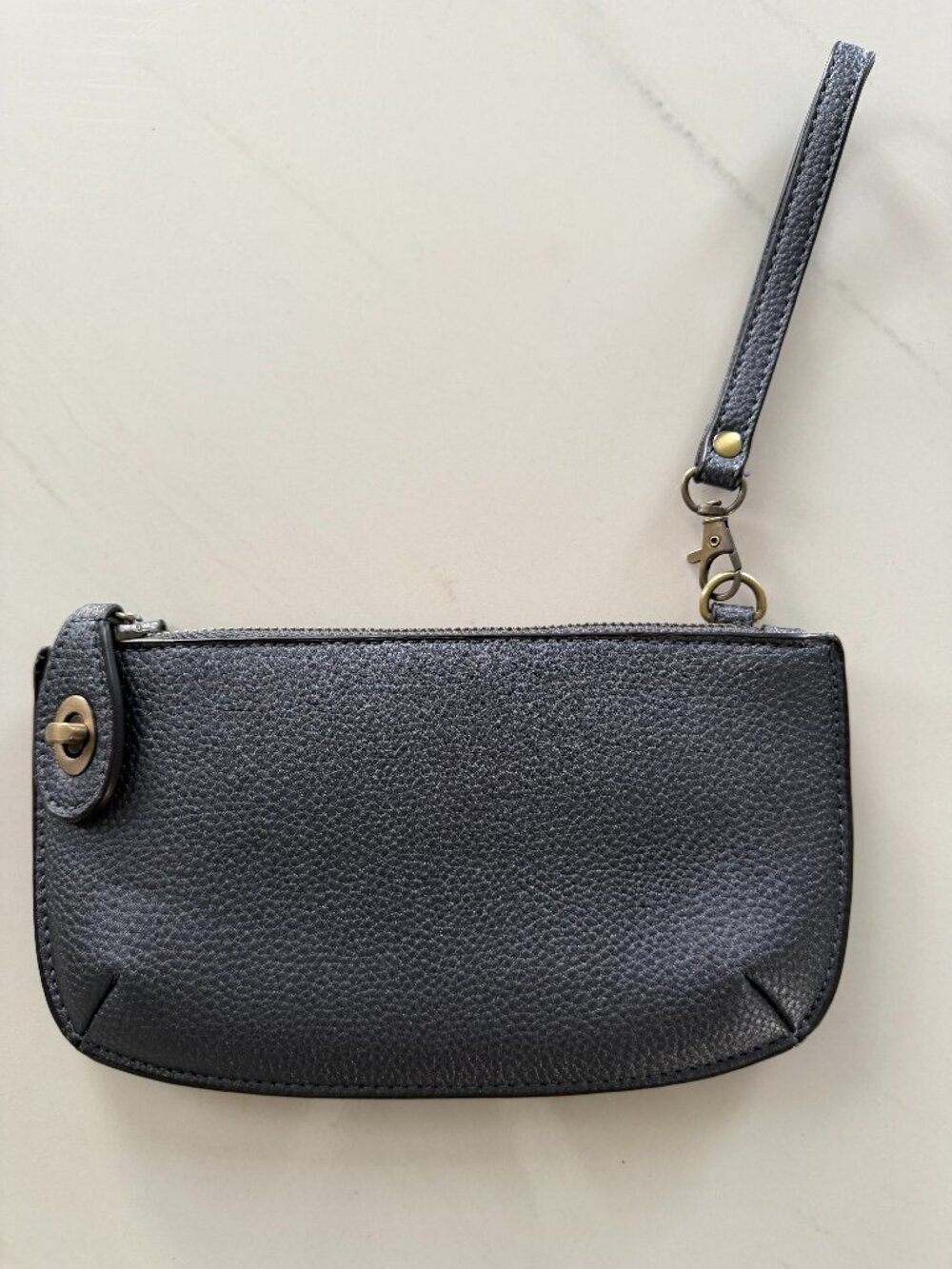 Joyu Susan Mini Wristlet Clutch Wallet-Slate/Dark Denim Blue